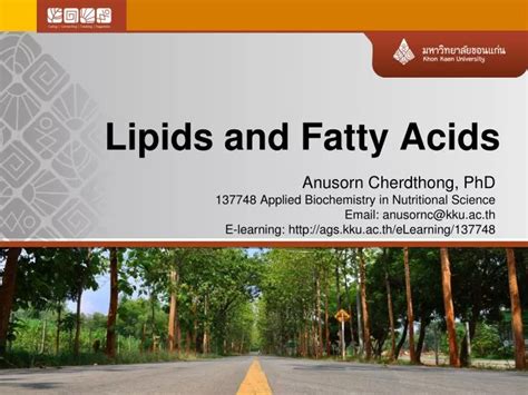 PPT - Lipids and Fatty Acids PowerPoint Presentation, free download ...