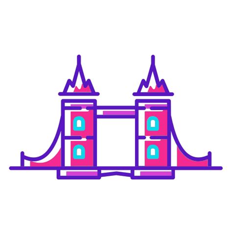 Attractions - London Bridge Vector Icons free download in SVG, PNG Format