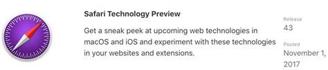 Safari Technology Preview For Mac Release Offers Bug Fixes And