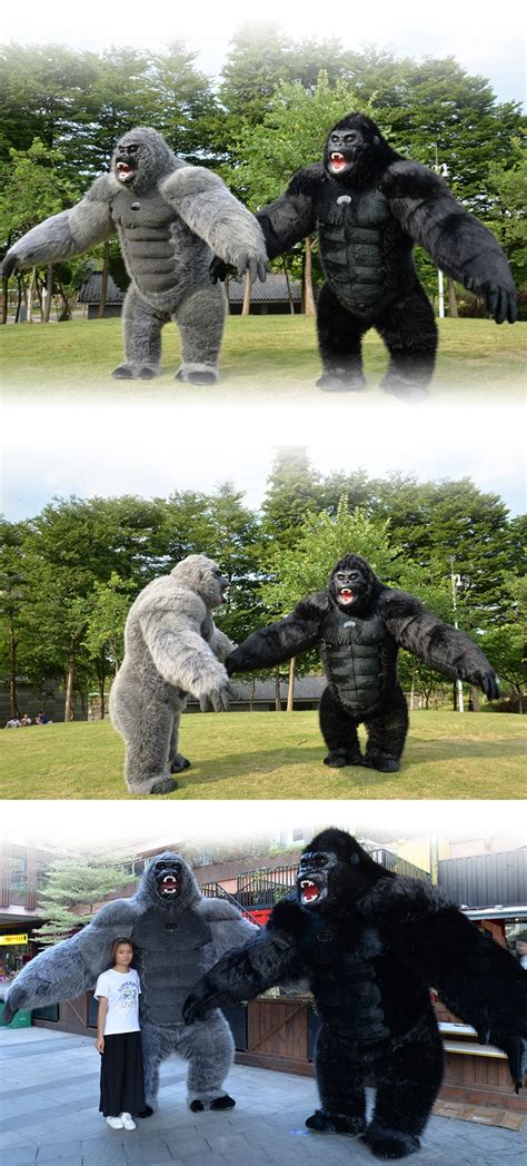 Giant Kingkong Inflatable Costume Walking Mascot King Kong Adult Size Full Body Scary Gorilla