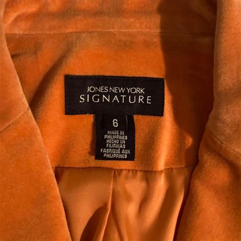 Jones New York Womens Orange Jacket Depop