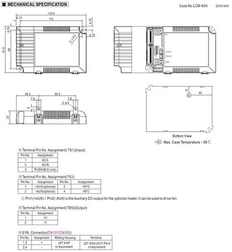 Meanwell LCM 60 IoT Price And Specs AC DC LED Driver YCICT