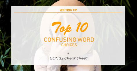 WRITEWORDSConfusing words - TOP 10 - WRITEWORDS | Writer, editor