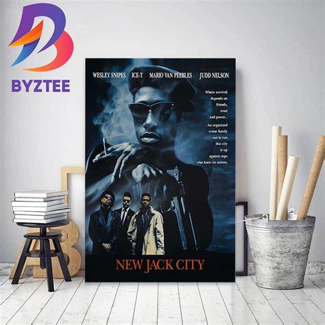 Official Poster For New Jack City Home Decor Poster Canvas - Byztee