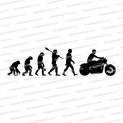 Motorbike Evolution Svg Rider Evolution Svg Motorcycle Etsy Canada