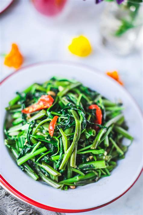 Thai Morning Glory Stir Fried Recipe Simply Suwanee