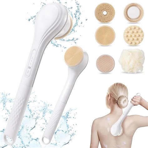 Electric Shower Brush Rechargeable Body Brush Electric Back Scrubber