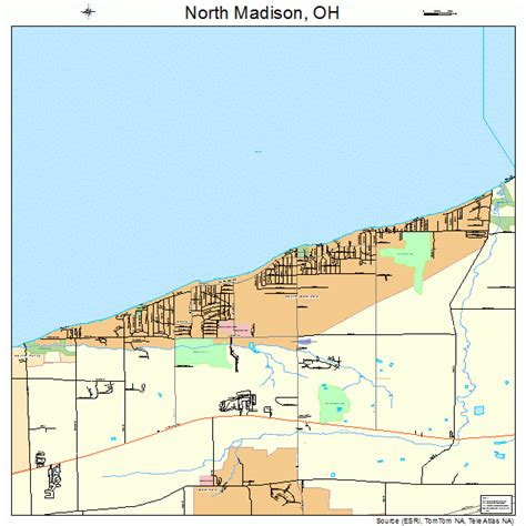 North Madison Ohio Street Map 3956812