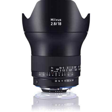 ZEISS Milvus 18mm F 2 8 ZF 2 Lens For Nikon F 2096 516 B H Photo