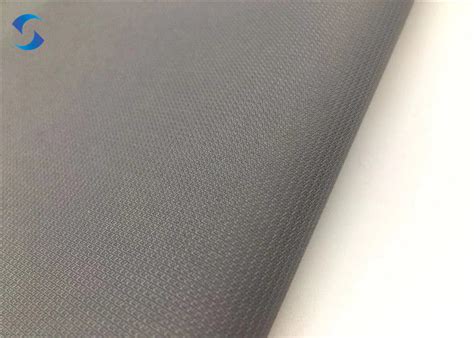 Jacquard 150CM Polyester Pongee Fabric PU Milky Coated