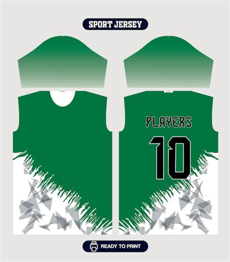 Premium Vector | A green jersey with number 10 on it