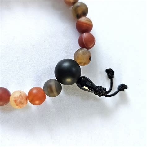 Red Sardonyx Wrist Mala New Still Sitting Meditation Supply