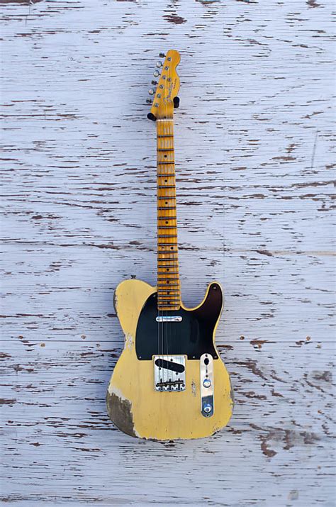 Fender Custom Shop Telecaster Blonde Heavy Relic Reverb