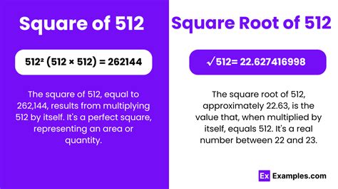 Raiz Quadrada De 512 - Square & Square Root of 512 - Examples, Methods, Calculation
