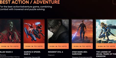 The Game Awards 2023 Predicting The Best Actionadventure Game Winner