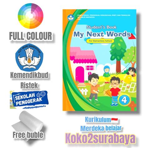 Jual Buku Bahasa Inggris My Next Words Sd Kelas Kurikulum Merdeka