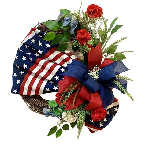 4th Of July Wreaths For Front Door Patriotic Wreath Memorial Day