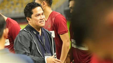 Indonesia Lolos Piala Asia U Erick Thohir Dinilai Bawa Mental Juara