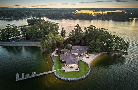 Lake Martin Alabama Home Offers Captivating Views Private Island