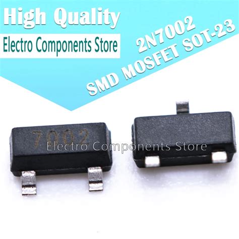 10PCS Lot 2N7002 7002 SMD MOSFET N CH SOT 23 Marking 7002 N Channel