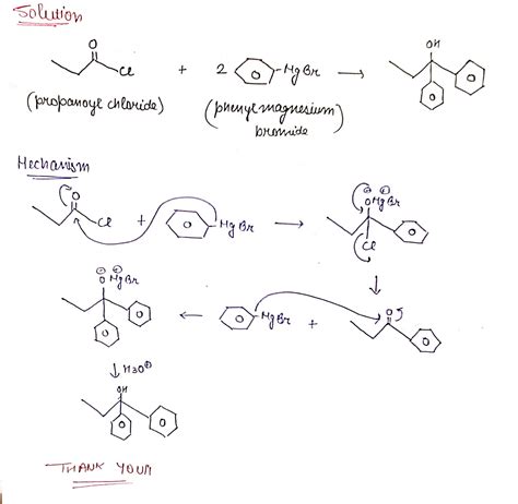 Solved Part A Draw A Mechanism For The Reaction Of Propanoyl Chloride