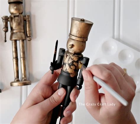 DIY Antique Gold Nutcrackers A Dollar Store Holiday Craft