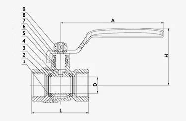 Cf M Wog Dn Pn Cw N Dn Dn Brass Inch Ball Valve Buy