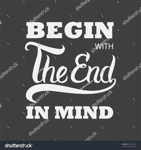 Illustration Handdrawn Words Begin End Mind Stock Illustration