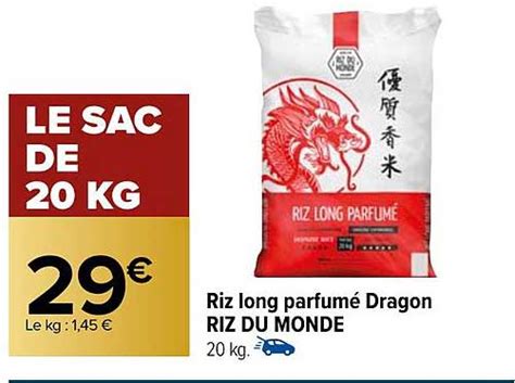 Promo Riz Long Parfumé Dragon Riz Du Monde chez Carrefour iCatalogue fr