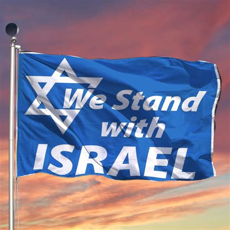 We Stand With Israel Flag Pro Israel Flag For Indoor Outdoor Fck Pales ...