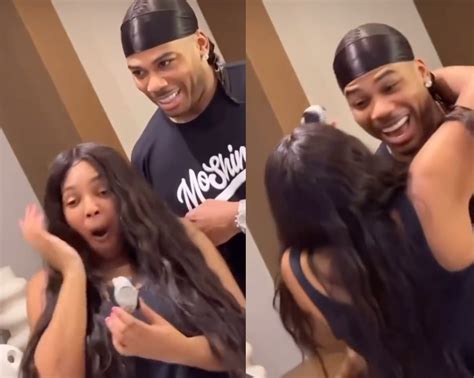 Nelly Blings Ashanti Out With Some Jewelry For Her Birthday K