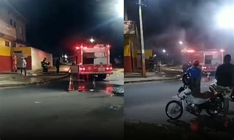 VÍDEO Bombeiros controlam princípio de incêndio em padaria na avenida