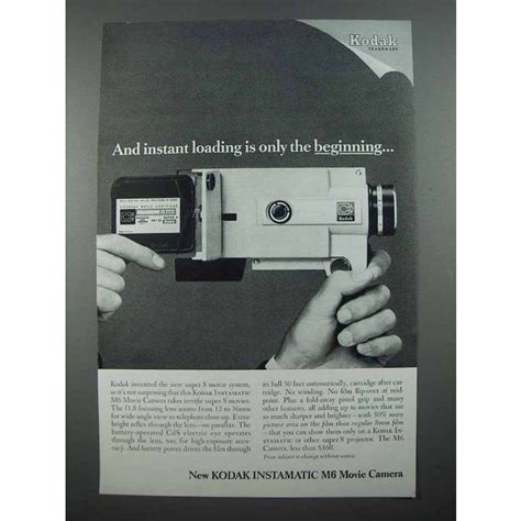 1966 Kodak Instamatic M6 Movie Camera Ad Beginning On EBid Ireland