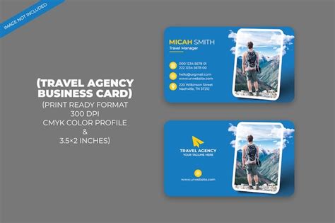 Premium Psd Travel Agency Business Card Print Template