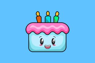 Kawai Cake Icon Graphic By Naskaaset Creative Fabrica