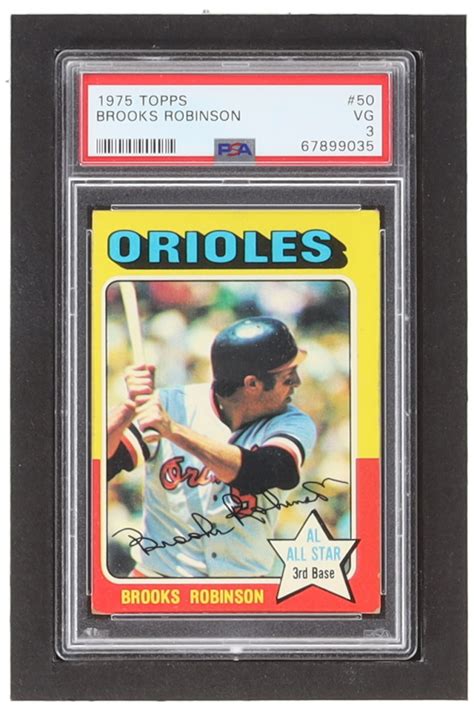 Brooks Robinson 1975 Topps 50 PSA 3 Pristine Auction