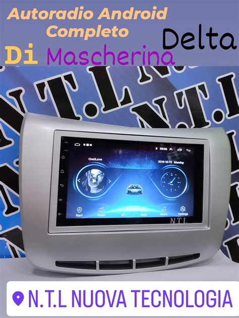 Autoradio Lancia Delta Doppio Din Completo Di Mascher Argento Android