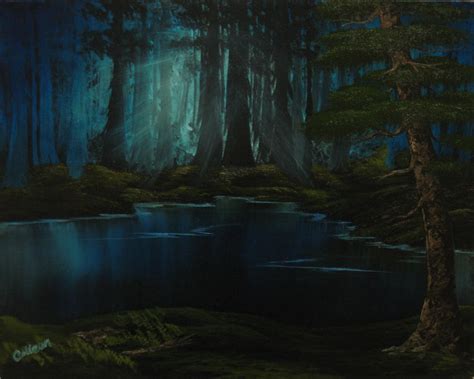 Dark Forest Lake by crazycolleeny on DeviantArt