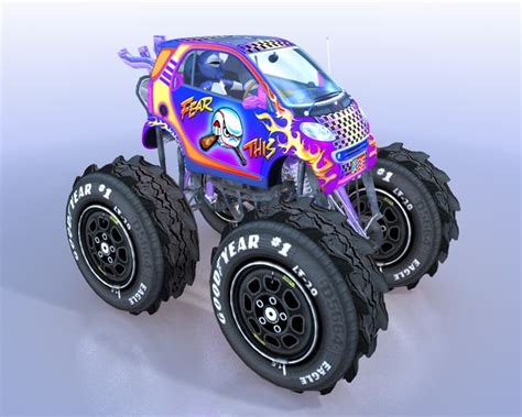 3d monster truck smart model