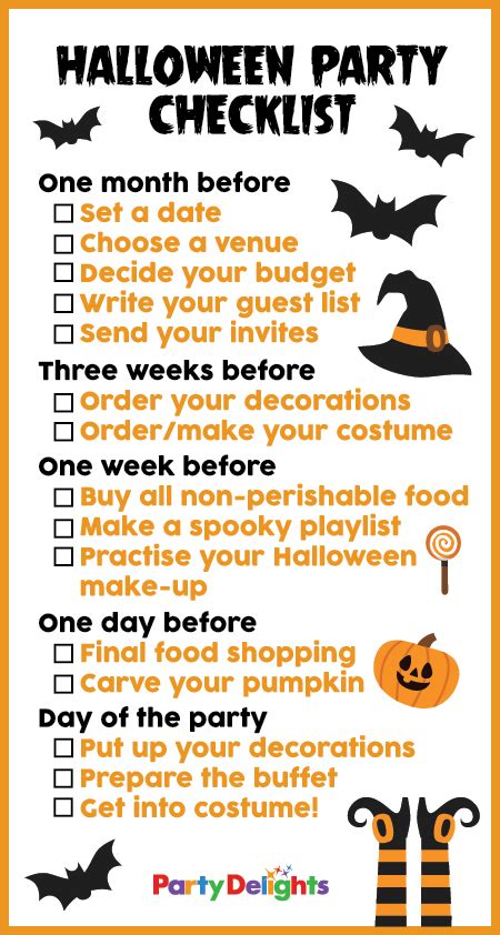 Get Set For Halloween With Our Free Printable Halloween Party Checklist