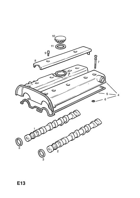 Opel Frontera B Cylinder Head Cover And Gasket Opel Epc Online