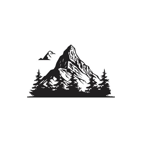 Mountain vector silhouette isolated vector illustration 24498757 Vector ...