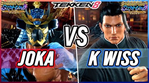 T Joka Feng Vs K Wiss Hwoarang Tekken Youtube