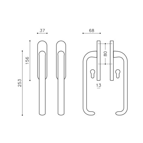 Maniglioni Per Finestra Scorrevole Olivari Serie Polo SuperInox