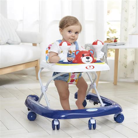 New Baby Walker With Wheels Step Car With Toys Music Rocking Horse