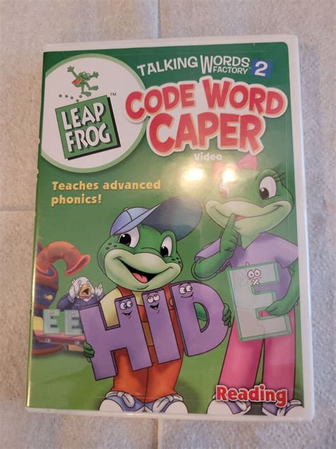 NEW Leap Frog Talking Words Factory 2 Code Word Caper DVD EBay