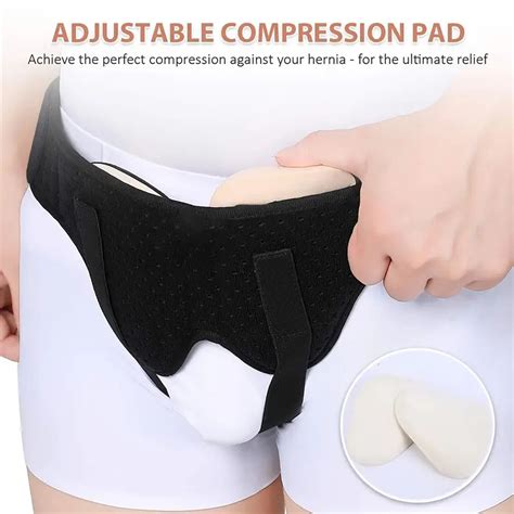 Mens Hernia Support Double Inguinal Groin Hernia Belt Pain Relief Truss