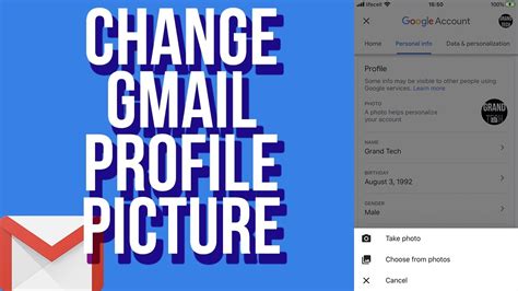 How To Change Gmail Profile Picture In 2020 Youtube