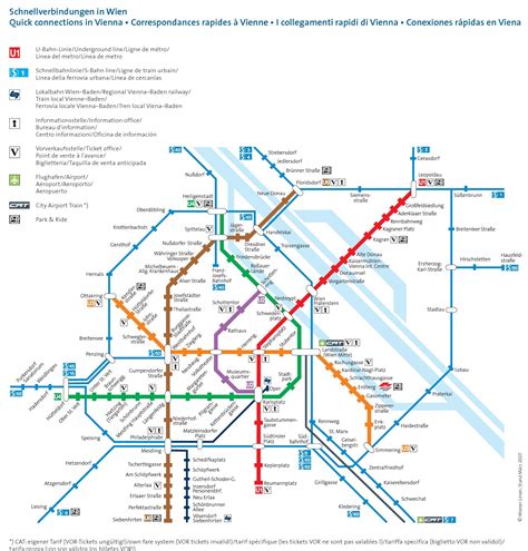 Vienna metro map - Ontheworldmap.com