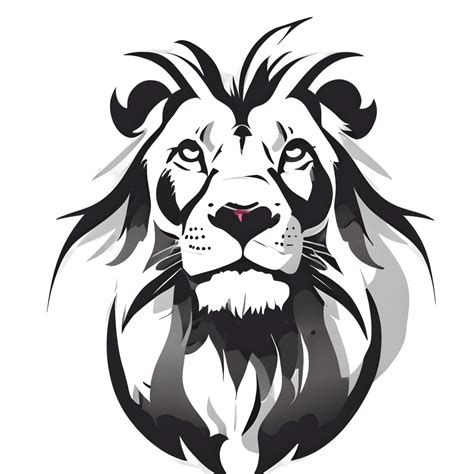 Proud Lion Line Art · Creative Fabrica